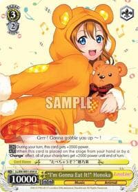 "I'm Gonna Eat It!" Honoka - Love Live! DX - Weiss Schwarz card