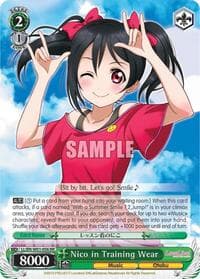 Nico in Training Wear - Love Live! DX - Weiss Schwarz card
