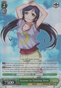 Nozomi in Training Wear (RRR) - Love Live! DX - Weiss Schwarz card