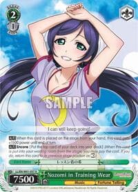 Nozomi in Training Wear - Love Live! DX - Weiss Schwarz card
