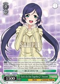 "Let's Go Out Together~" Nozomi - Love Live! DX - Weiss Schwarz card