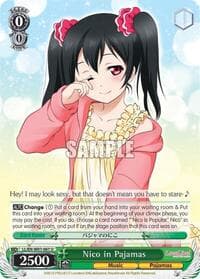 Nico in Pajamas - Love Live! DX - Weiss Schwarz card