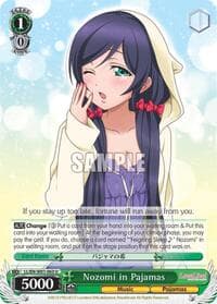 Nozomi in Pajamas - Love Live! DX - Weiss Schwarz card