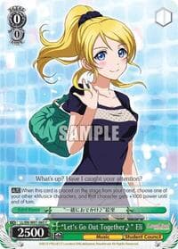 "Let's Go Out Together~" Eli - Love Live! DX - Weiss Schwarz card