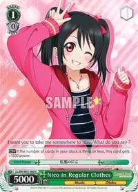 Nico in Regular Clothes - Love Live! DX - Weiss Schwarz card