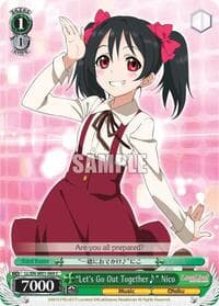 "Let's Go Out Together~" Nico - Love Live! DX - Weiss Schwarz card