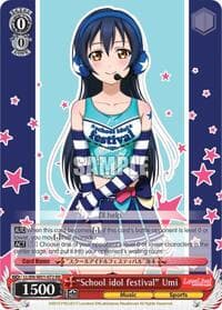 "School idol festival" Umi - Love Live! DX - Weiss Schwarz card