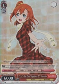 "Let's Go Out Together~" Honoka (RRR) - Love Live! DX - Weiss Schwarz card