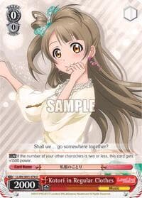 Kotori in Regular Clothes - Love Live! DX - Weiss Schwarz card