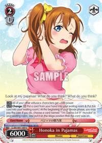 Honoka in Pajamas - Love Live! DX - Weiss Schwarz card
