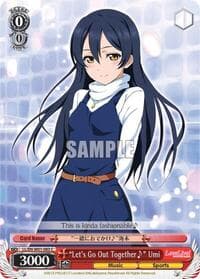"Let's Go Out Together~" Umi - Love Live! DX - Weiss Schwarz card