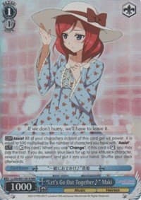 "Let's Go Out Together~" Maki (RRR) - Love Live! DX - Weiss Schwarz card