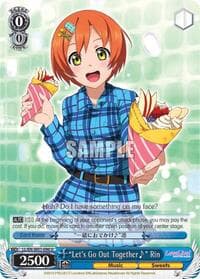 "Let's Go Out Together~" Rin - Love Live! DX - Weiss Schwarz card