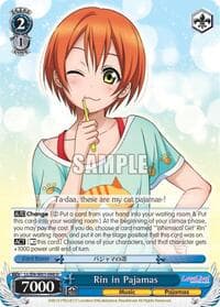 Rin in Pajamas - Love Live! DX - Weiss Schwarz card