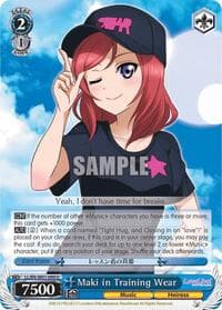 Maki in Training Wear - Love Live! DX - Weiss Schwarz card