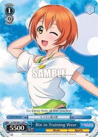 Rin in Training Wear - Love Live! DX - Weiss Schwarz card