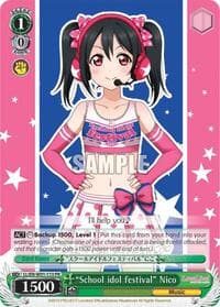 "School idol festival" Nico - Love Live! DX - Weiss Schwarz card