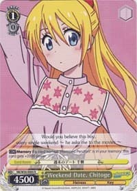 Weekend Date, Chitoge - NISEKOI -False Love- - Weiss Schwarz card