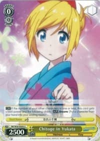 Chitoge in Yukata - NISEKOI -False Love- - Weiss Schwarz card