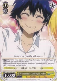 Wonderful Darling!? Raku - NISEKOI -False Love- - Weiss Schwarz card