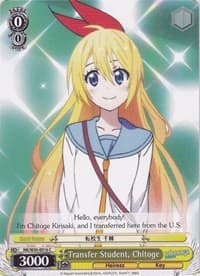 Transfer Student, Chitoge - NISEKOI -False Love- - Weiss Schwarz card