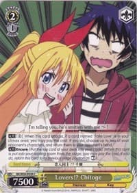 Lovers!? Chitoge - NISEKOI -False Love- - Weiss Schwarz card