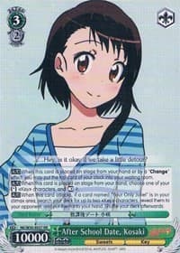 After School Date, Kosaki - NISEKOI -False Love- - Weiss Schwarz card
