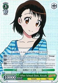 After School Date, Kosaki (RRR) - NISEKOI -False Love- - Weiss Schwarz card
