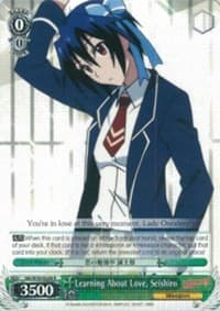 Learning About Love, Seishiro - NISEKOI -False Love- - Weiss Schwarz card