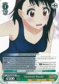 Swimsuit Kosaki - NISEKOI -False Love- - Weiss Schwarz card