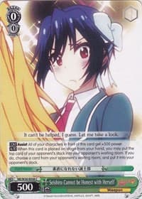 Seishiro Cannot be Honest with Herself - NISEKOI -False Love- - Weiss Schwarz card