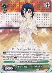 Shocking Truth, Seishiro - NISEKOI -False Love- - Weiss Schwarz card