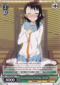 Overwhelming Feelings, Kosaki - NISEKOI -False Love- - Weiss Schwarz card