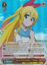 Deep Friendship, Chitoge (RRR) - NISEKOI -False Love- - Weiss Schwarz card