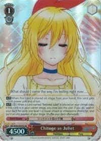 Chitoge as Juliet (SR) - NISEKOI -False Love- - Weiss Schwarz card