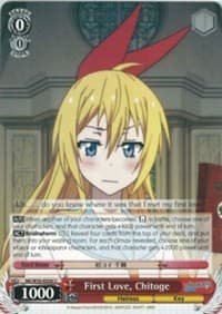 First Love, Chitoge - NISEKOI -False Love- - Weiss Schwarz card