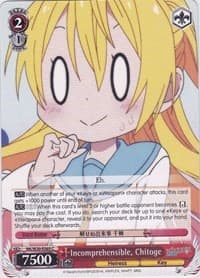 Incomprehensible, Chitoge - NISEKOI -False Love- - Weiss Schwarz card