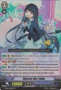 Sincere Girl, Liddy - G-CB01: Academy of Divas - Cardfight Vanguard card