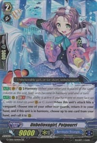 Unbelievagirl, Potpourri - G-CB01: Academy of Divas - Cardfight Vanguard card