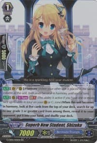 Superb New Student, Shizuku - G-CB01: Academy of Divas - Cardfight Vanguard card