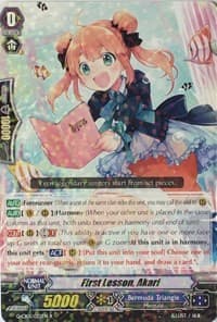 First Lesson, Akari - G-CB01: Academy of Divas - Cardfight Vanguard card