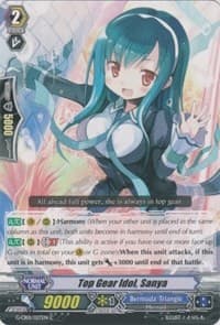 Top Gear Idol, Sanya - G-CB01: Academy of Divas - Cardfight Vanguard card