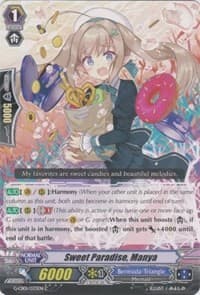 Sweet Paradise, Manya - G-CB01: Academy of Divas - Cardfight Vanguard card