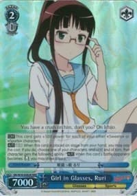 Girl in Glasses, Ruri (RRR) - NISEKOI -False Love- - Weiss Schwarz card