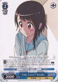 Fake Love!? Kosaki - NISEKOI -False Love- - Weiss Schwarz card