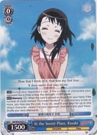 At the Secret Place, Kosaki - NISEKOI -False Love- - Weiss Schwarz card