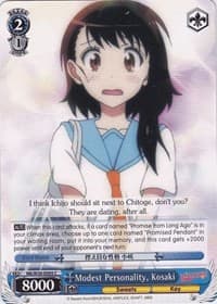 Modest Personality, Kosaki - NISEKOI -False Love- - Weiss Schwarz card