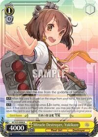 Miracle Destroyer, Yukikaze - KanColle - Weiss Schwarz card