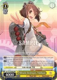 Miracle Destroyer, Yukikaze (RRR) - KanColle - Weiss Schwarz card