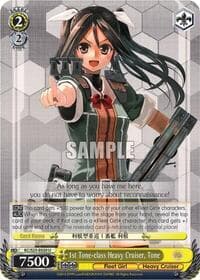 1st Tone-class Heavy Cruiser, Tone - KanColle - Weiss Schwarz card